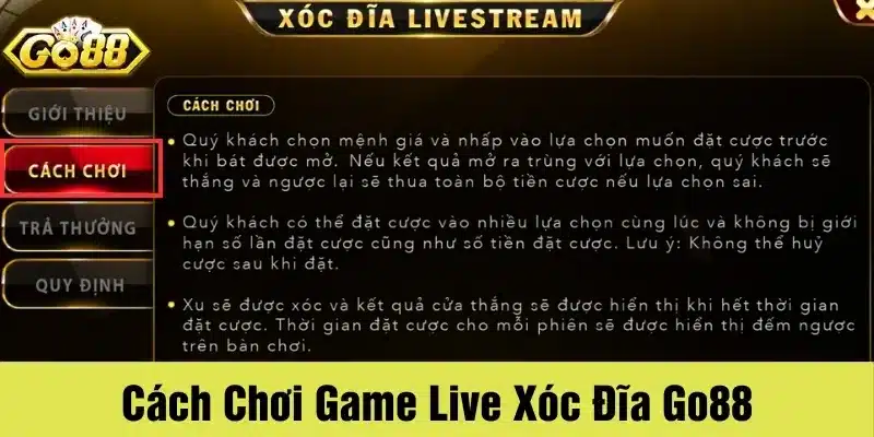 Bạn cần tuân thủ các bước theo hướng dẫn để tham gia cá cược 