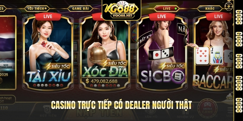 Casino trực tiếp có dealer người thật