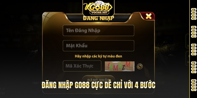 Đăng nhập Go88 cực dễ chỉ với 4 bước