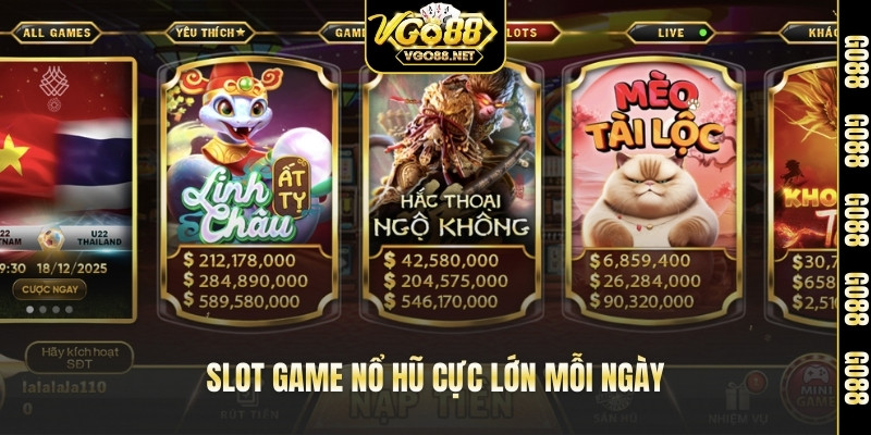Slot game nổ hũ cực lớn mỗi ngày